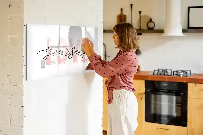Magnetisk tavla med penna med motivet Älska dig själv