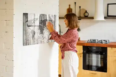 Magnetisk rittavla världskarta