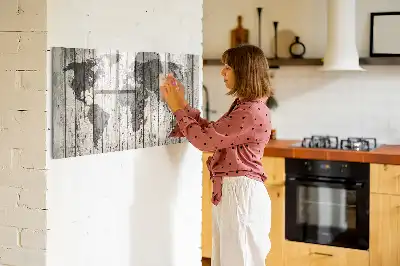 Magnetisk rittavla världskarta