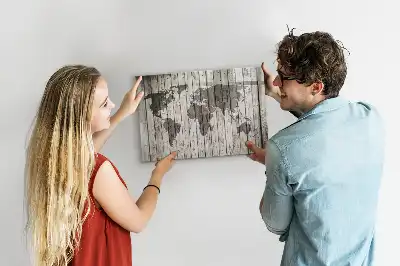 Magnetisk rittavla världskarta