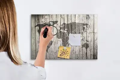 Magnetisk rittavla världskarta