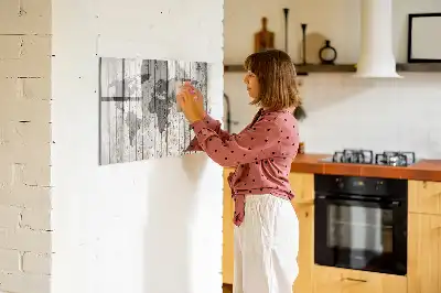 Magnetisk rittavla världskarta