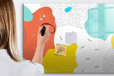 Magnetisk tavla med penna och POP-abstrakt motiv
