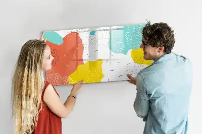 Magnetisk tavla med penna och POP-abstrakt motiv