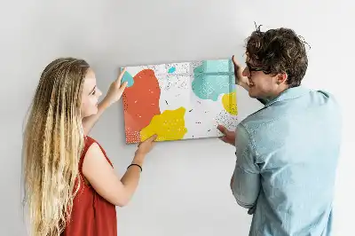 Magnetisk tavla med penna och POP-abstrakt motiv