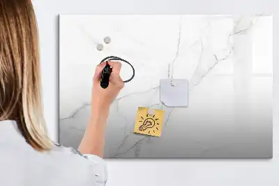 Magnetisk tavla med penna dekorativ marmor