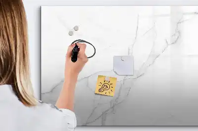 Magnetisk tavla med penna dekorativ marmor