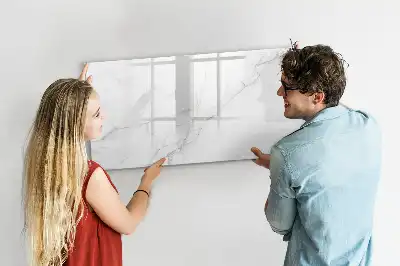 Magnetisk tavla med penna dekorativ marmor