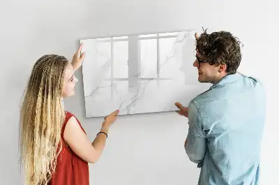 Magnetisk tavla med penna dekorativ marmor
