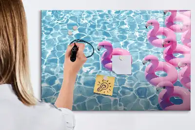 Magnetisk rittavla uppblåsbar flamingo