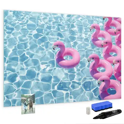 Magnetisk rittavla uppblåsbar flamingo