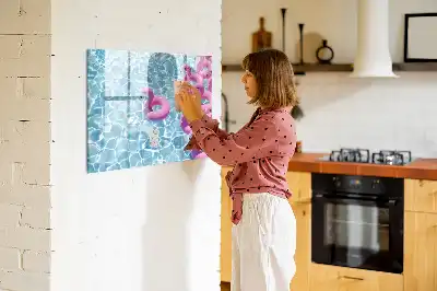 Magnetisk rittavla uppblåsbar flamingo