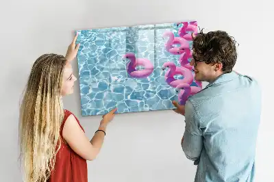 Magnetisk rittavla uppblåsbar flamingo