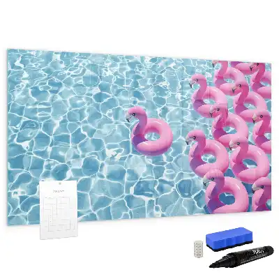 Magnetisk rittavla uppblåsbar flamingo