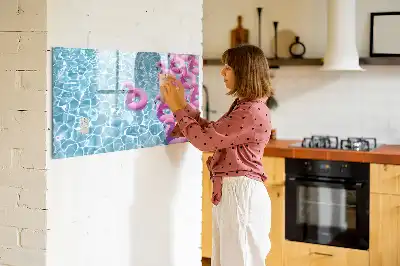 Magnetisk rittavla uppblåsbar flamingo