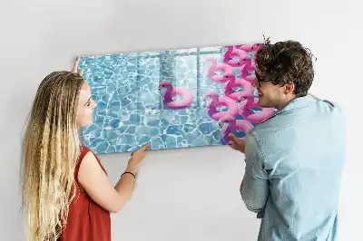 Magnetisk rittavla uppblåsbar flamingo