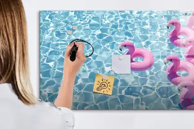 Magnetisk rittavla uppblåsbar flamingo
