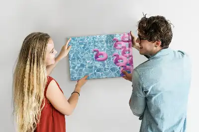 Magnetisk rittavla uppblåsbar flamingo