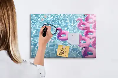 Magnetisk rittavla uppblåsbar flamingo