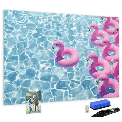 Magnetisk rittavla uppblåsbar flamingo
