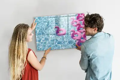 Magnetisk rittavla uppblåsbar flamingo