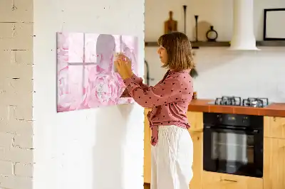 Magnetisk rittavla med blommotiv