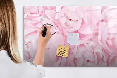 Magnetisk rittavla med blommotiv