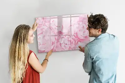 Magnetisk rittavla med blommotiv