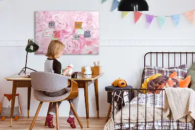 Magnetisk rittavla med blommotiv