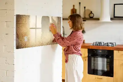 Gammal världskarta magnetisk tavla med penna