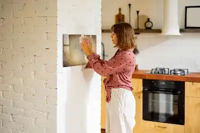 Gammal världskarta magnetisk tavla med penna