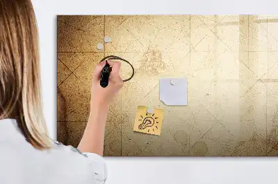 Gammal världskarta magnetisk tavla med penna