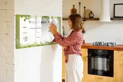 Magnetisk rittavla för veckomeny