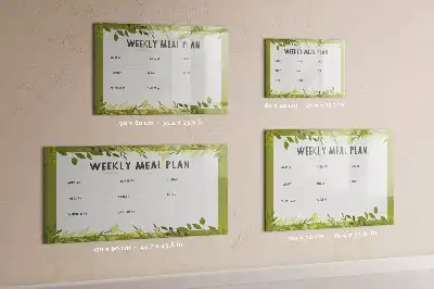 Magnetisk rittavla för veckomeny