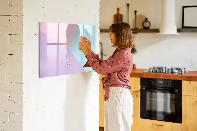 Magnetisk tavla med penna pastellmönstrad