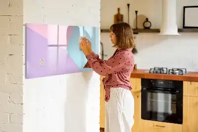 Magnetisk tavla med penna pastellmönstrad