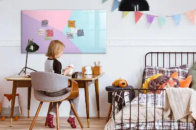 Magnetisk tavla med penna pastellmönstrad