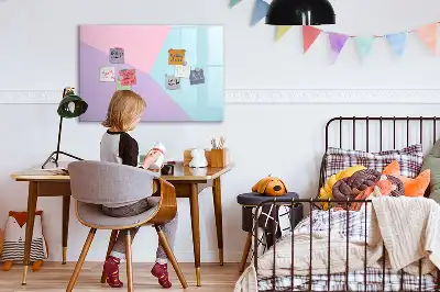 Magnetisk tavla med penna pastellmönstrad
