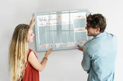 Veckoschema magnetisk med penna