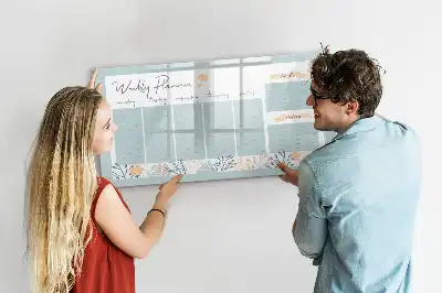 Veckoschema magnetisk med penna