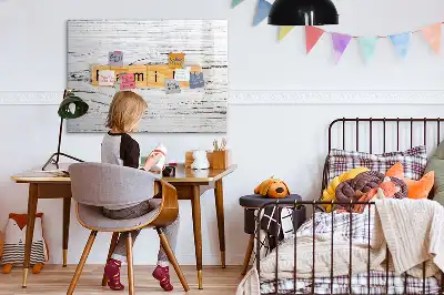Magnetisk tavla med penna familjemotiv