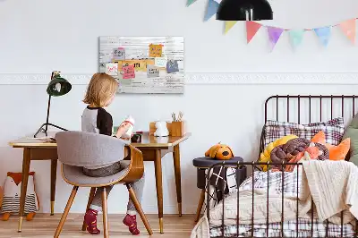 Magnetisk tavla med penna familjemotiv