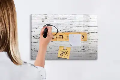 Magnetisk tavla med penna familjemotiv