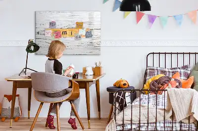 Magnetisk tavla med penna familjemotiv