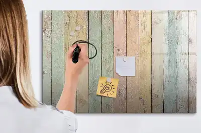 Magnetisk skrivtavla med penna färgglad design