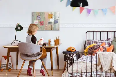 Magnetisk skrivtavla med penna färgglad design