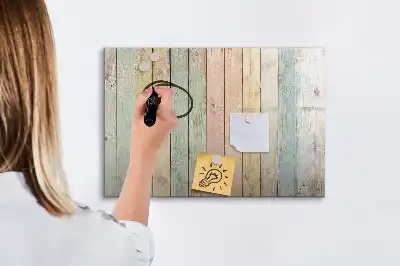Magnetisk skrivtavla med penna färgglad design