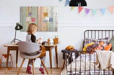 Magnetisk skrivtavla med penna färgglad design