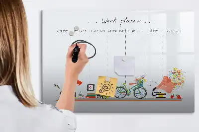 Veckoplanerare magnetisk rittavla