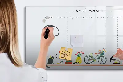 Veckoplanerare magnetisk rittavla